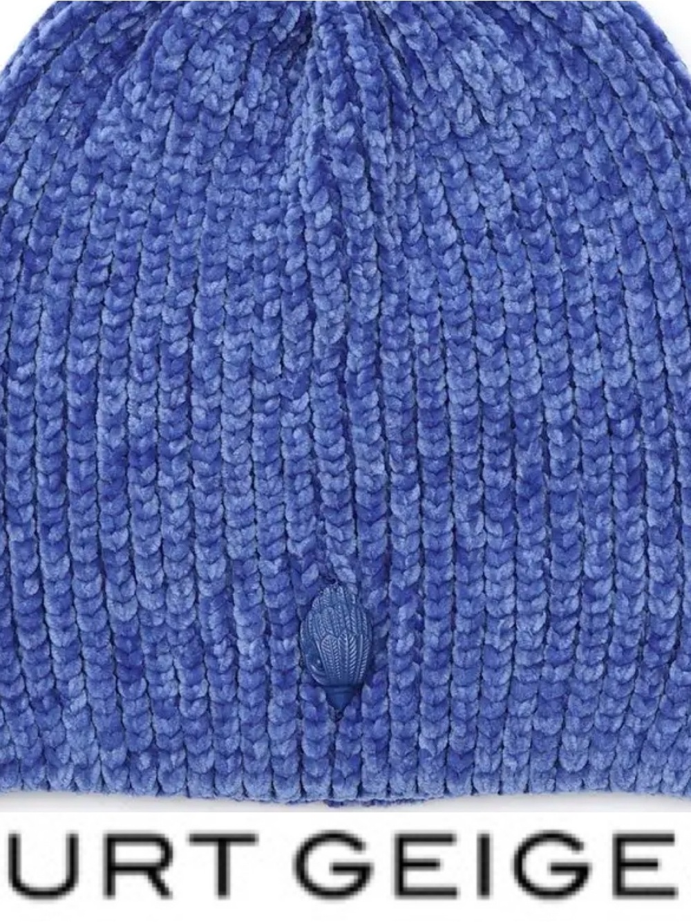 Kurt Geiger Chenille Blue Knit Cap❤️ NWOT